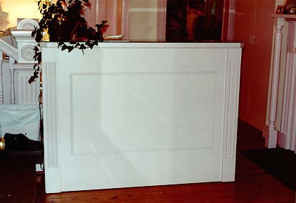 office front of receptionists desk