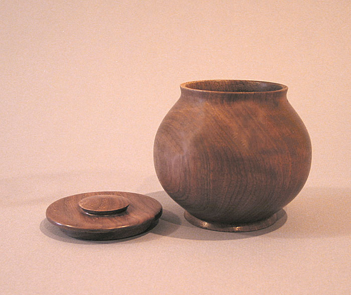 walnut box - South River Studio - woodturning