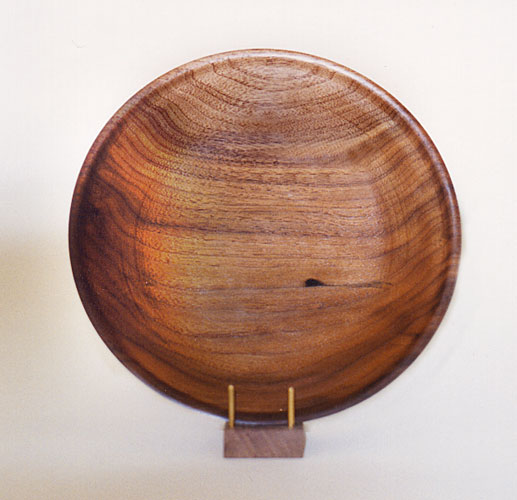 walnut platter - South River Studio - woodturning