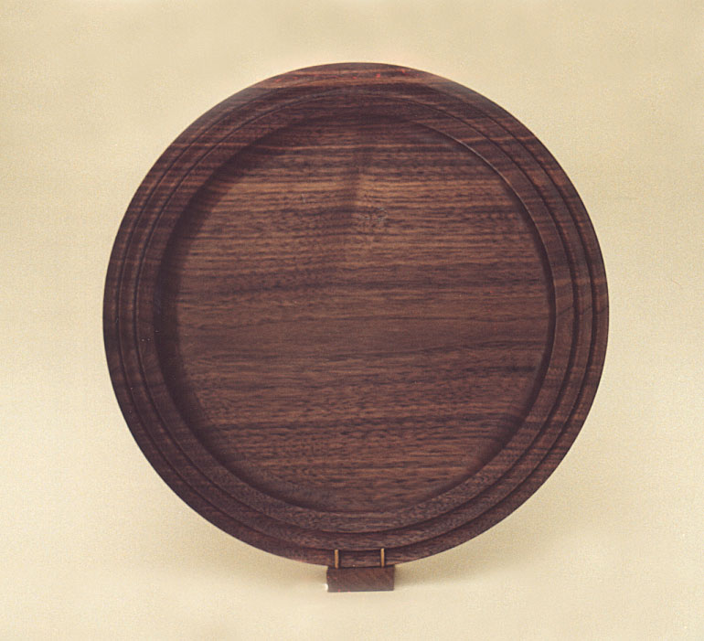 walnut platter - South River Studio - woodturning
