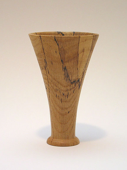 spalted oak vase - South River Studio - woodturning